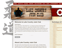 Tablet Screenshot of lakecountryjudo.com
